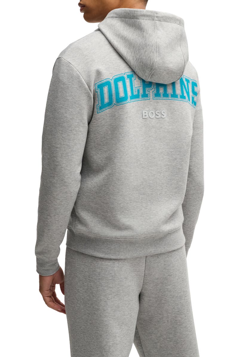 BOSS x NFL Woodson Graphic Hoodie, Alternate, color, Miami Dolphins