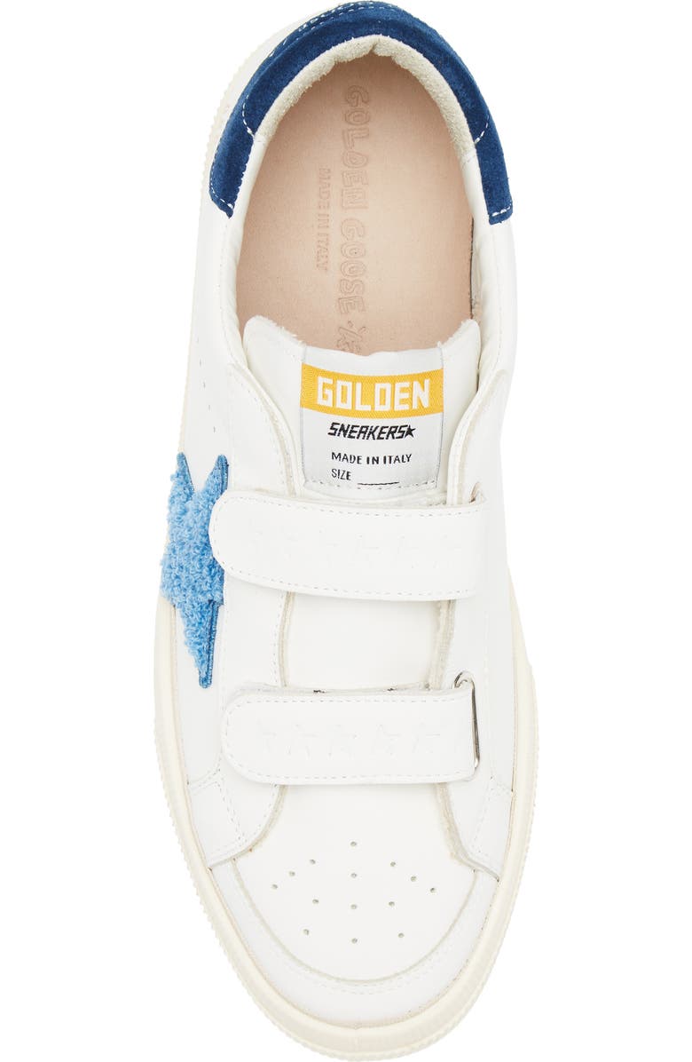 Golden Goose May School Low Top Sneaker, Alternate, color, White/ Light Blue/ Blue