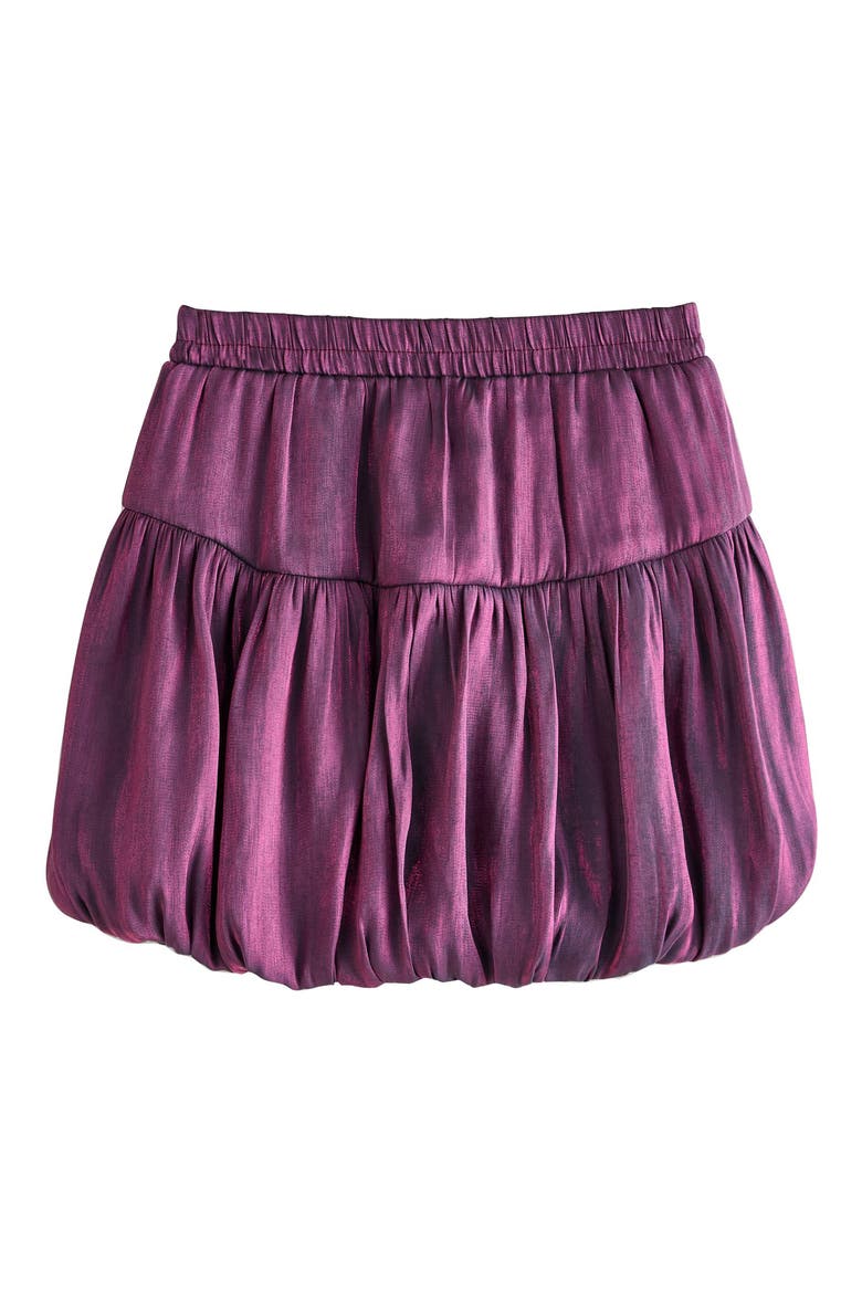 Kids' Metallic Bubble Skirt, Main, color, PURPLE