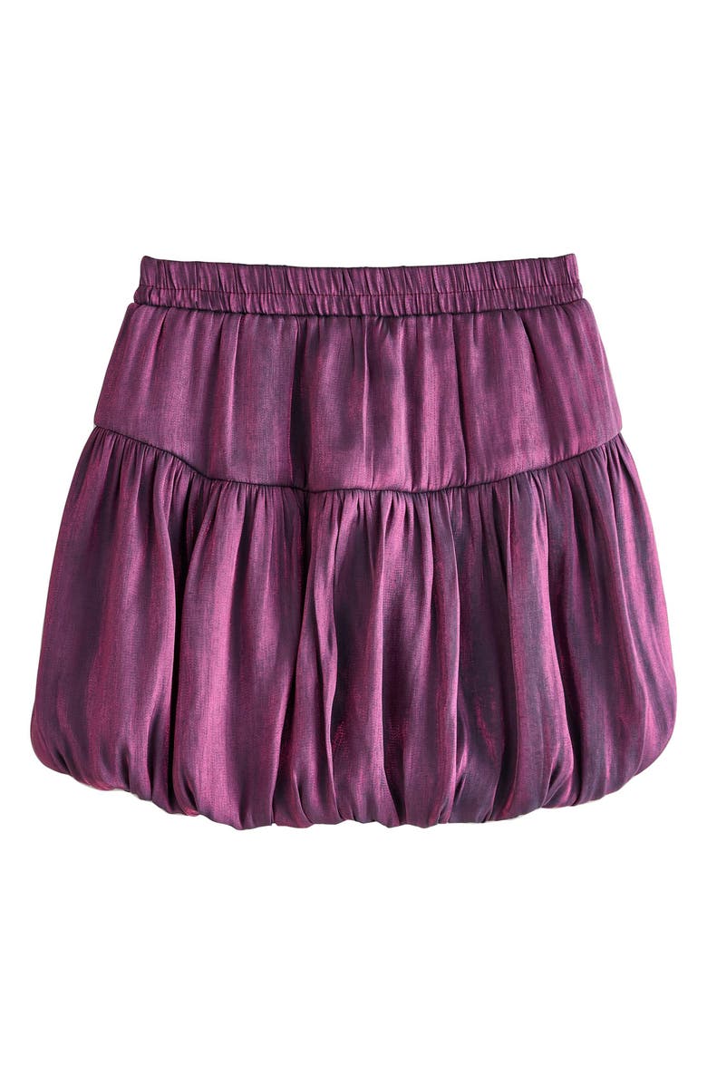 NEXT Kids' Metallic Bubble Skirt, Main, color, Purple