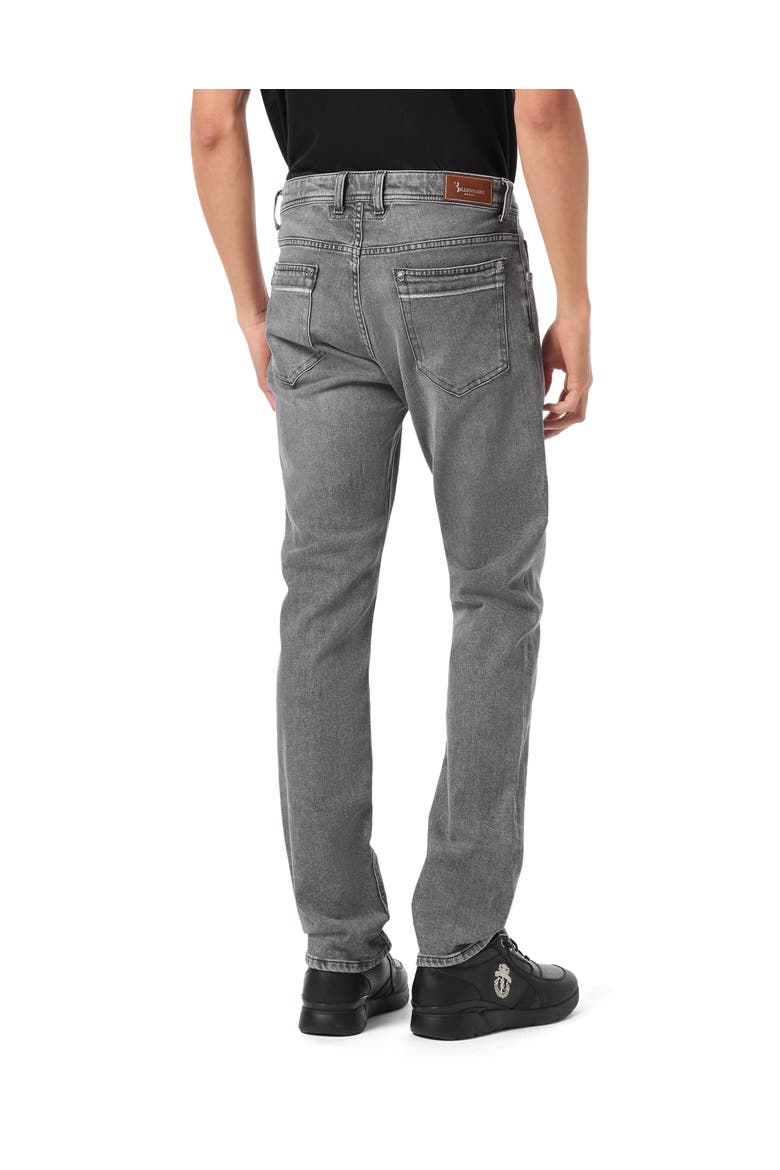Elaphe 5 Pockets Super Straight Cut Jeans Men, Alternate, color, grey