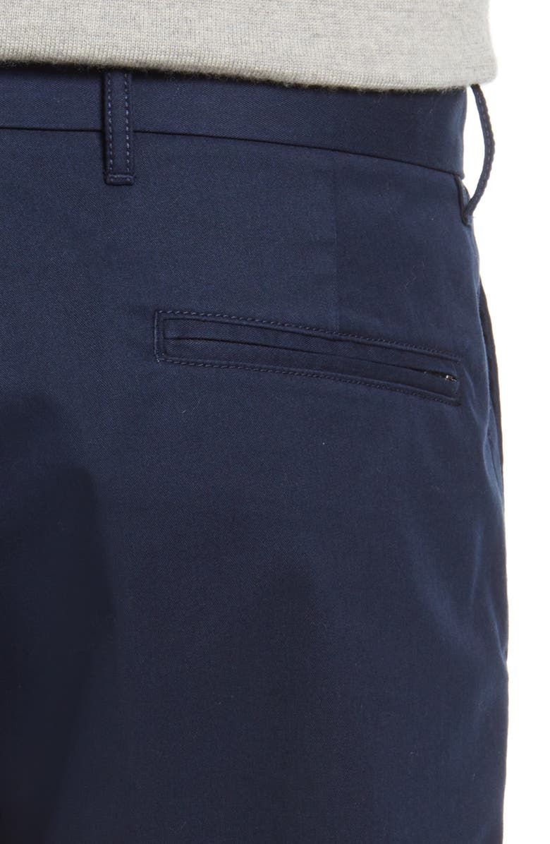 Nordstrom Slim Fit CoolMax<sup>®</sup> Flat Front Performance Chinos, Alternate, color, Navy Blazer