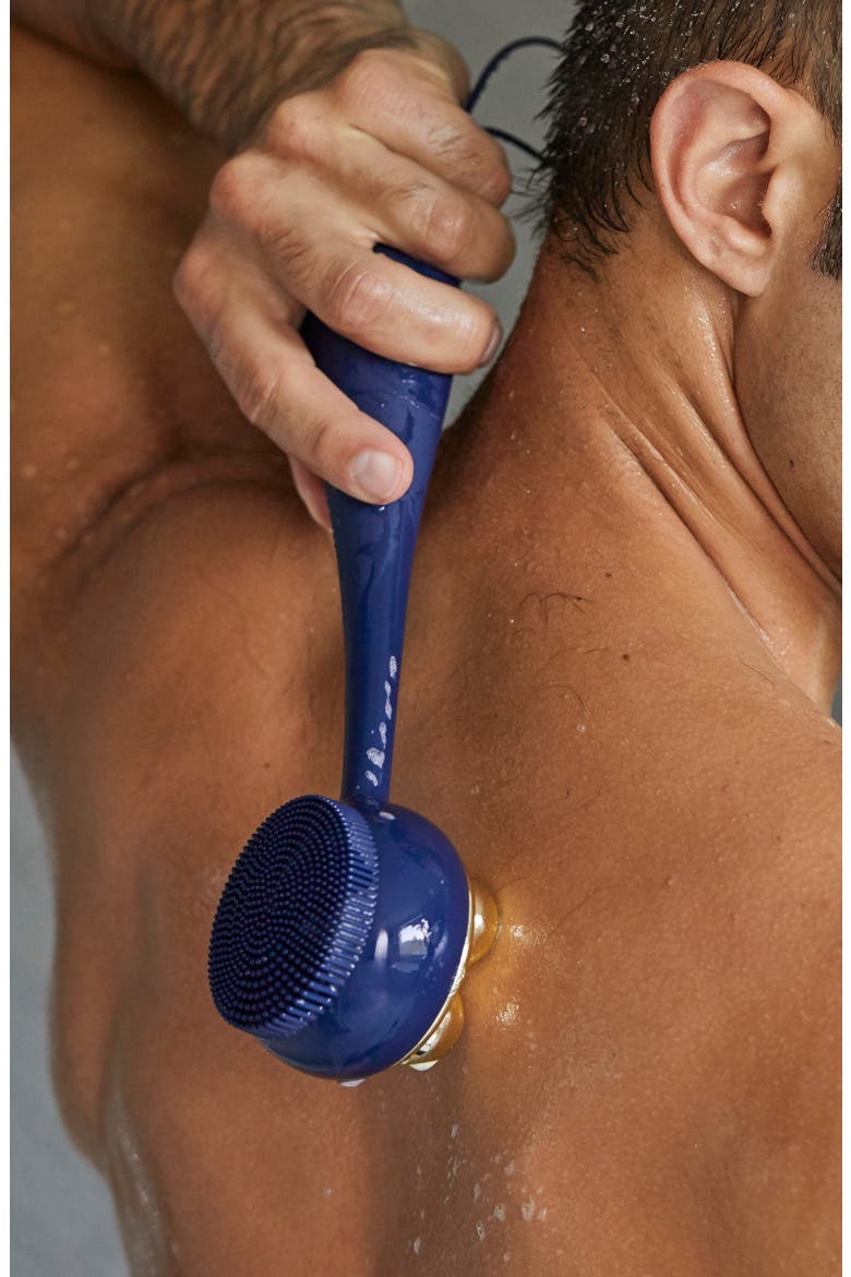Clean Body Cleansing, Exfoliating, and Massaging Device - Refurbished, Alternate, color, NAVY