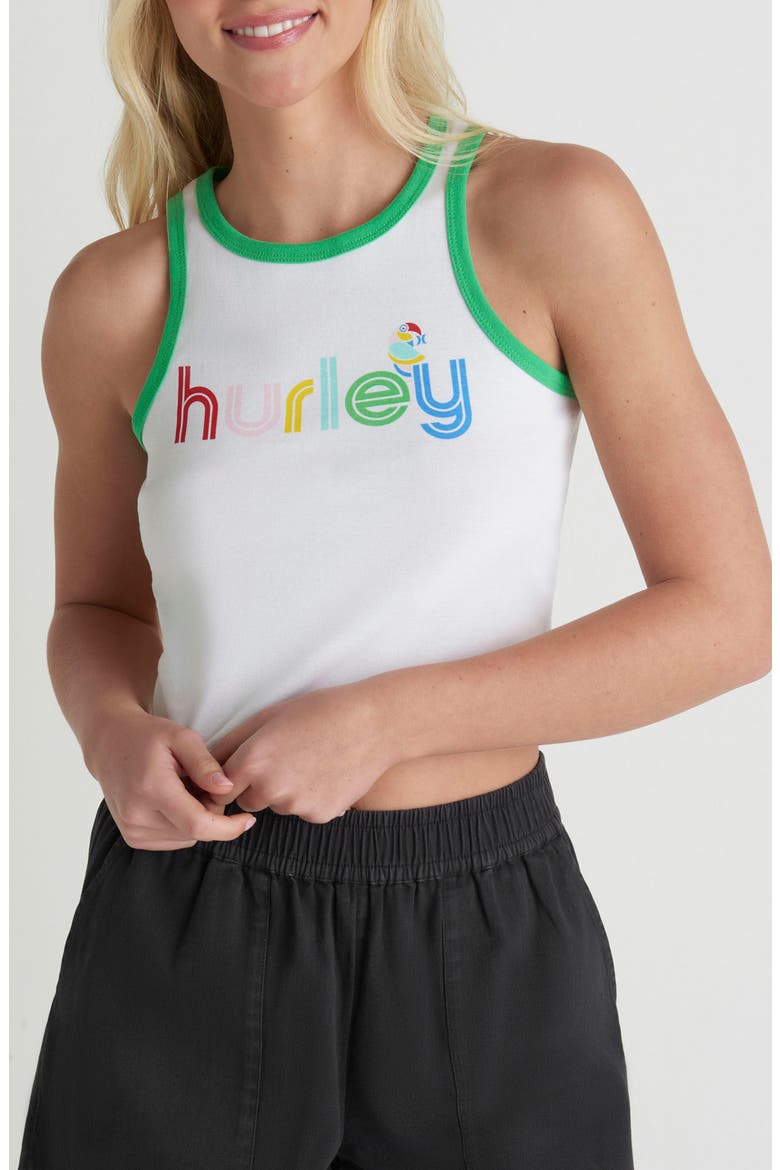 Troppo Logo Cotton Tank, Main, color, WHITE