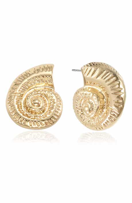 Ettika Conch Stud Earrings