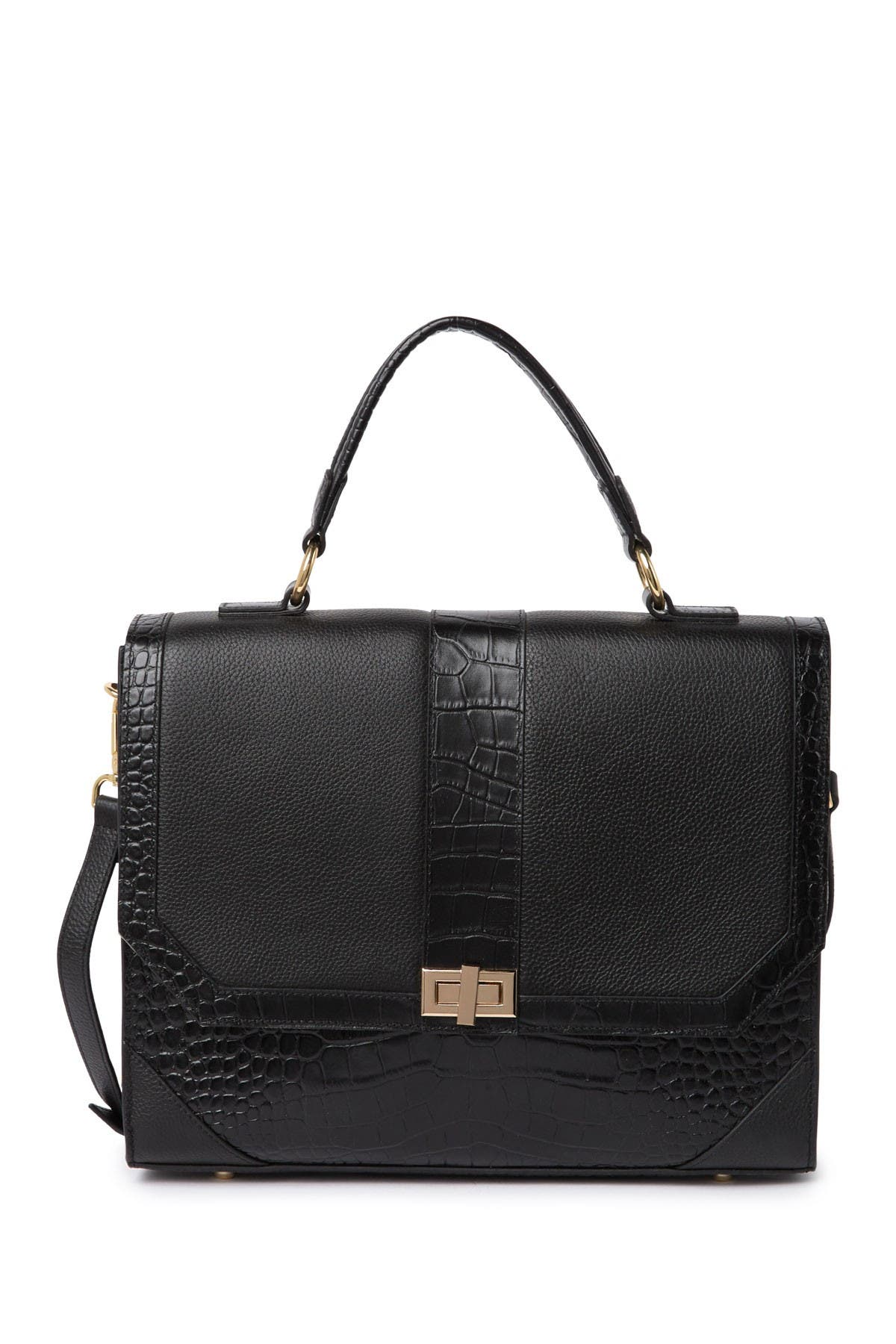 VICENZO LEATHER Heather Leather Satchel (Men) | Nordstromrack