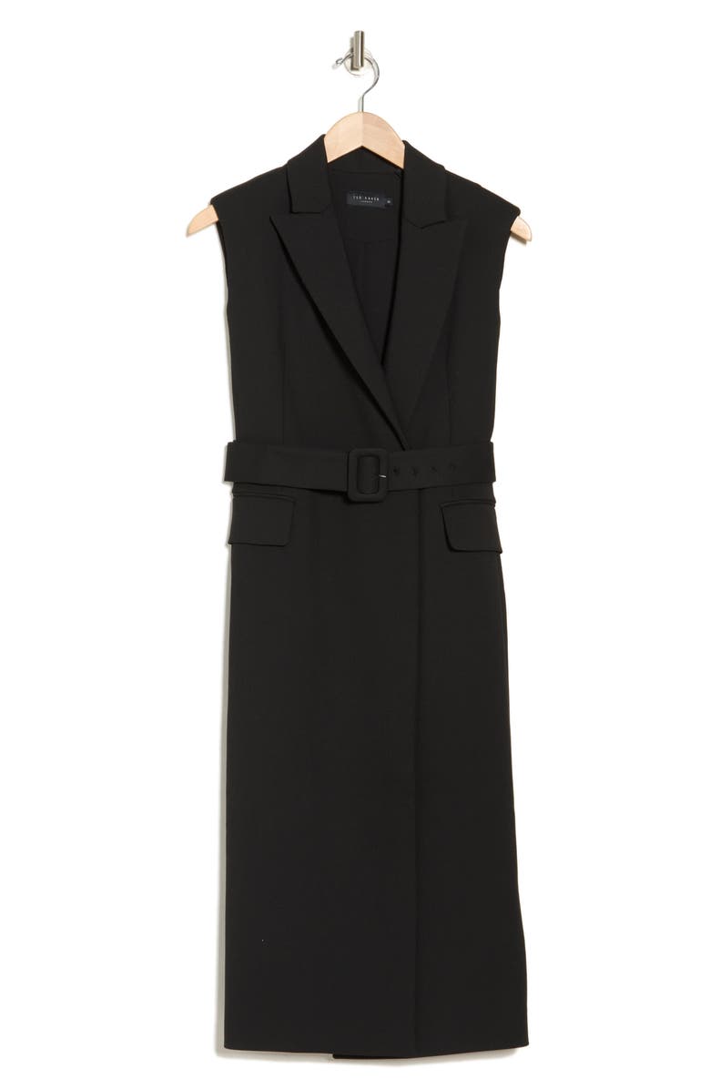 Blazer Belted Midi Dress