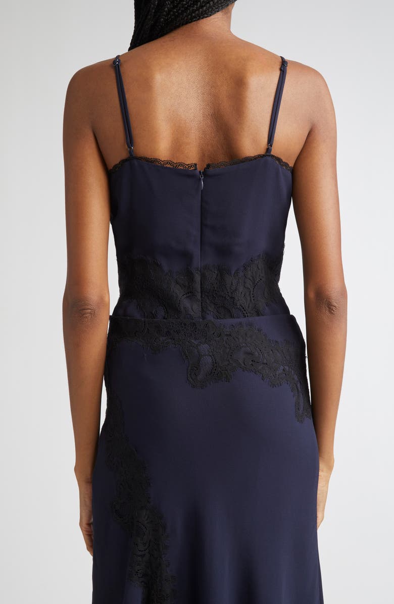 Veronica Beard Lindsey Lace Detail Camisole, Alternate, color, Navy