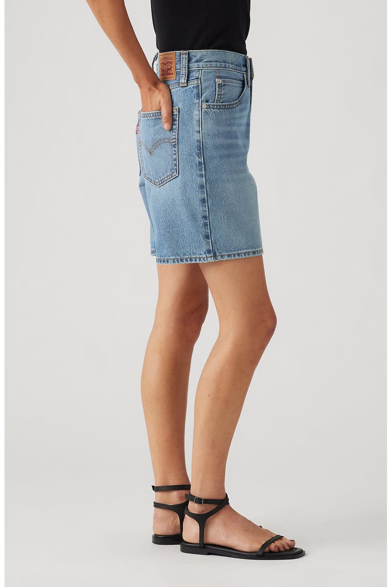 94 Baggy Mid Thigh Denim Shorts, Alternate, color, STUDY GROUP SHORT