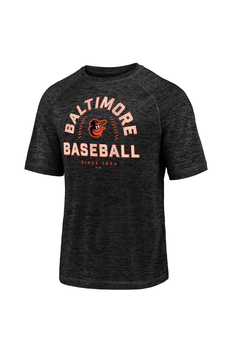 Men's Fanatics Black Baltimore Orioles Line Up Primary Threat Striated T-Shirt, Alternate, color, Black