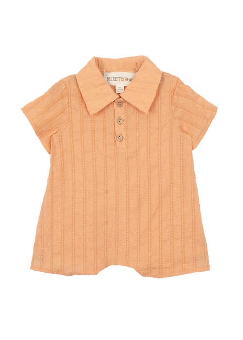 Isobella & Chloe Kids' Clementine Baby Romper In Orange