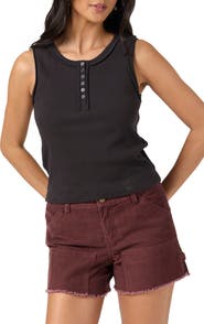 O'Neill Hattie Rib Henley Tank