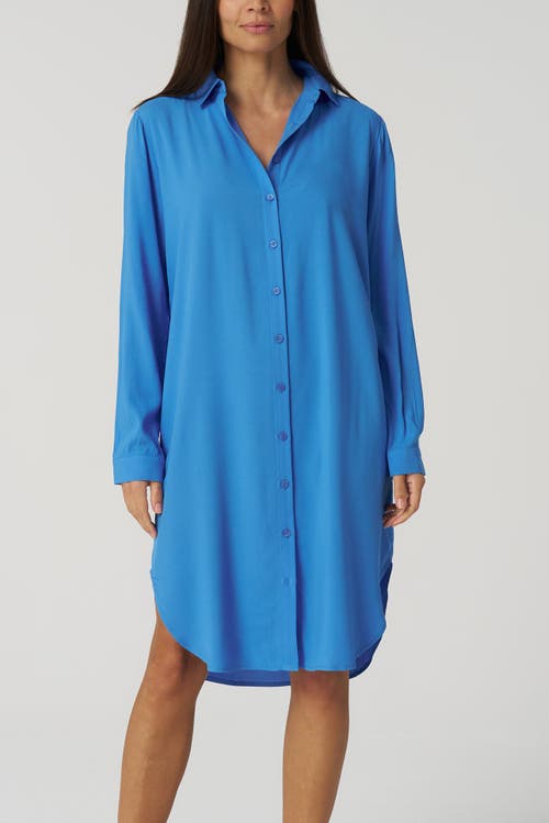 Franne Golde Easy Midi Lightweight Layering Shirt