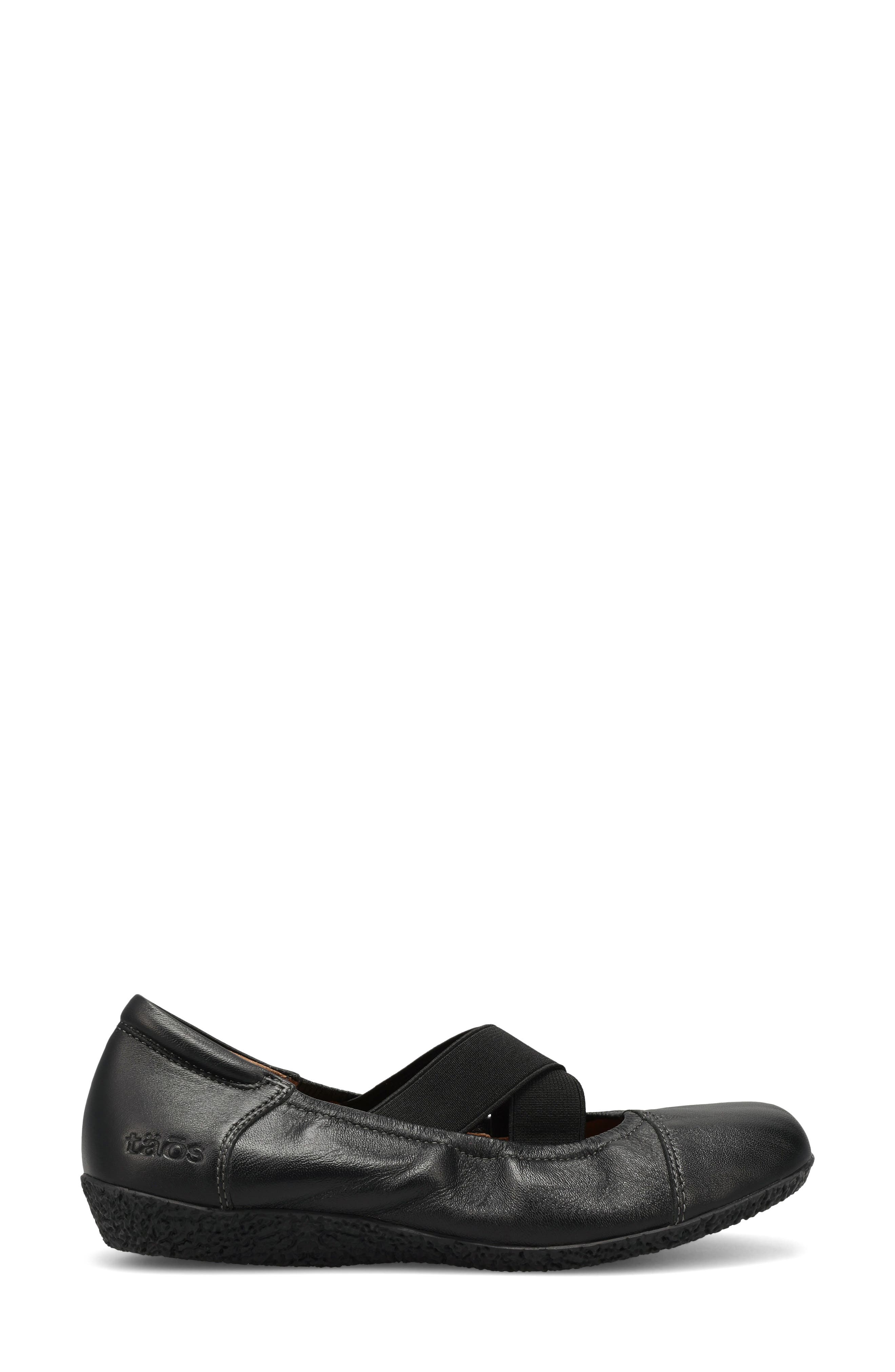 Taos Exhale Mary Jane Ballet Flat, Alternate, color, Black