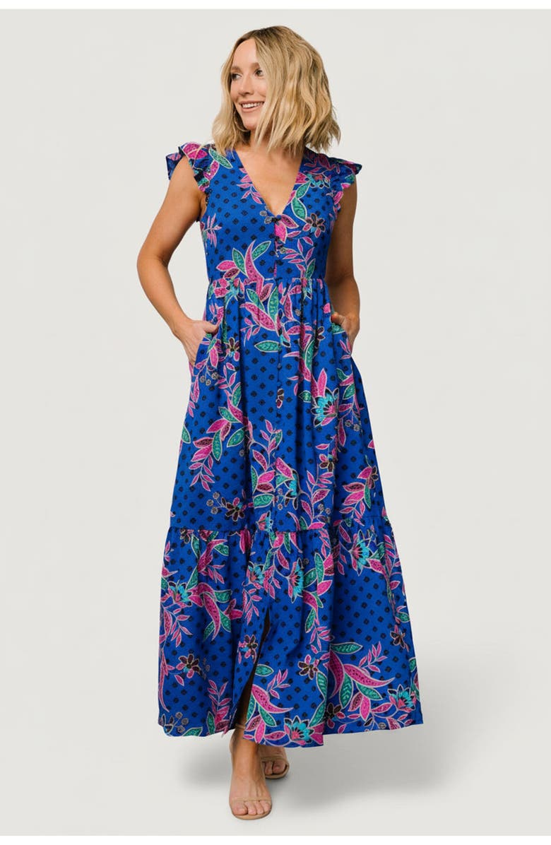 Baltic Born Biscayne Maxi Dress, Main, color, Indigo Print
