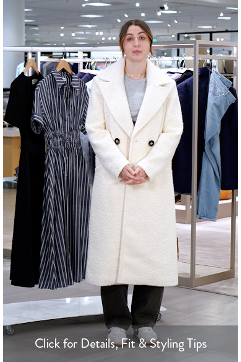 Double Breasted Bouclé Coat video