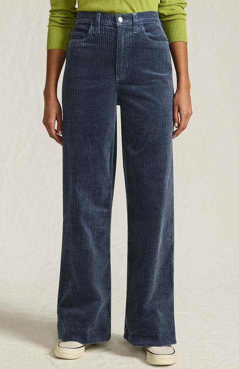 High Rise Wide Leg Corduroy Pants