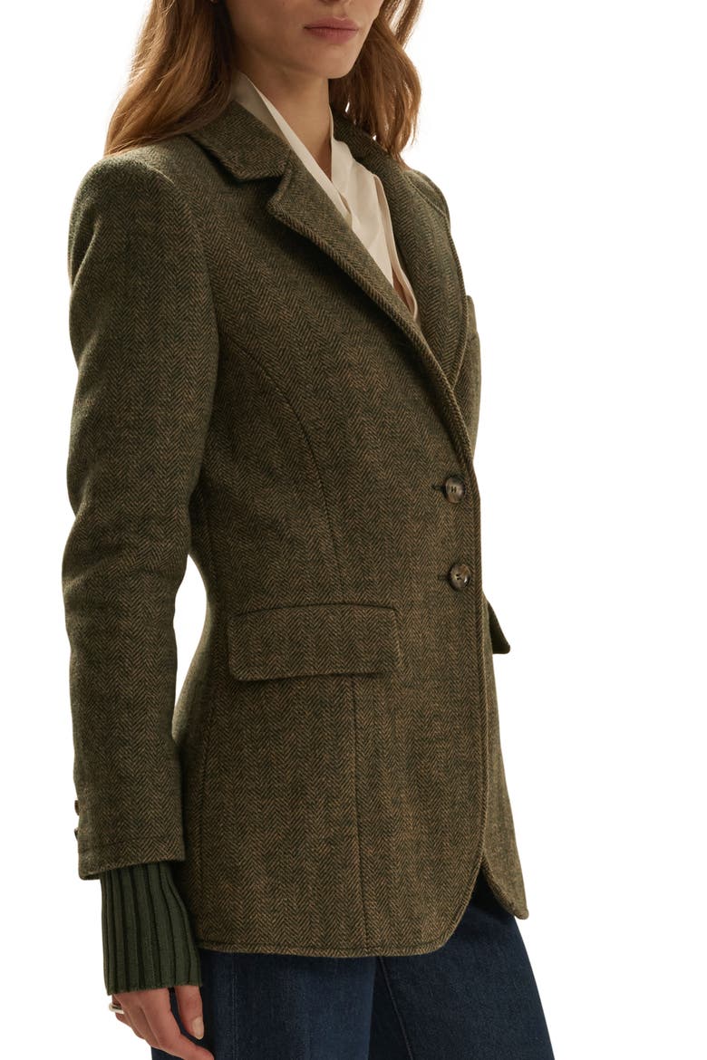 The City Herringbone Wool Blend Blazer, Alternate, color, YORKSHIRE HERRINGB