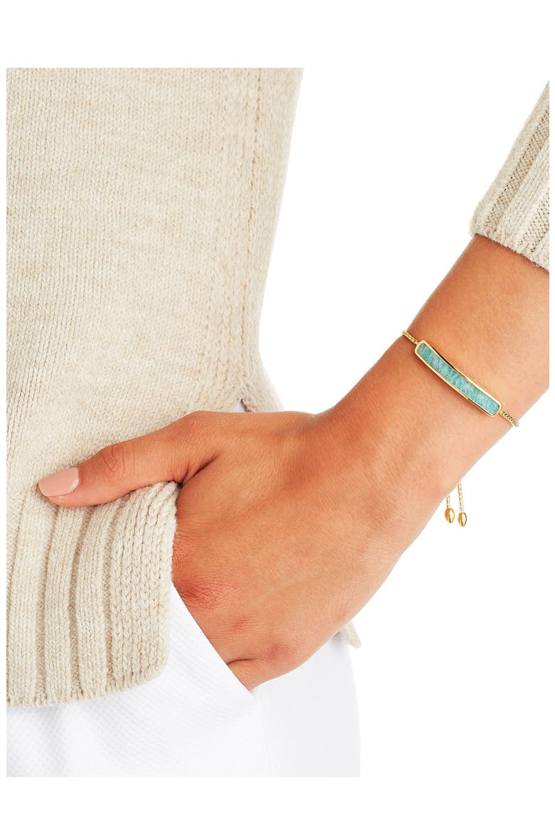 Engravable Baja Stone Bracelet, Alternate, color, YELLOW GOLD