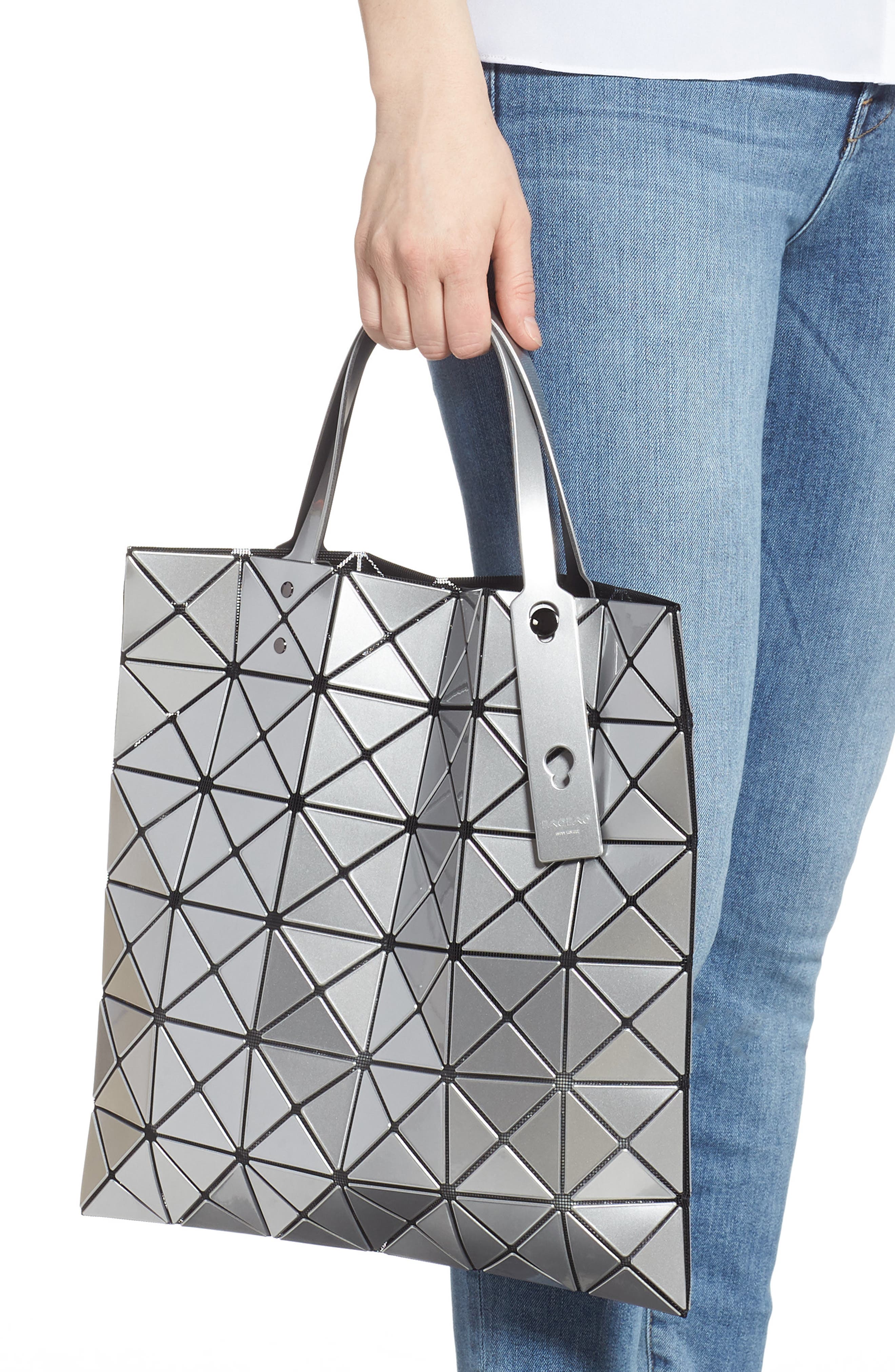 Lucent Tote, Alternate, color, SILVER