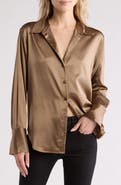 FRAME The Standard Women's Stretch Silk Button-Up Shirt