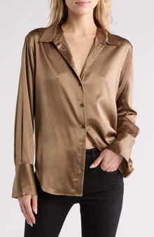 FRAME The Standard Women's Stretch Silk Button-Up Shirt