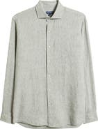 Peter Millar Astino Lino Tailored Fit Linen Button-Up Shirt