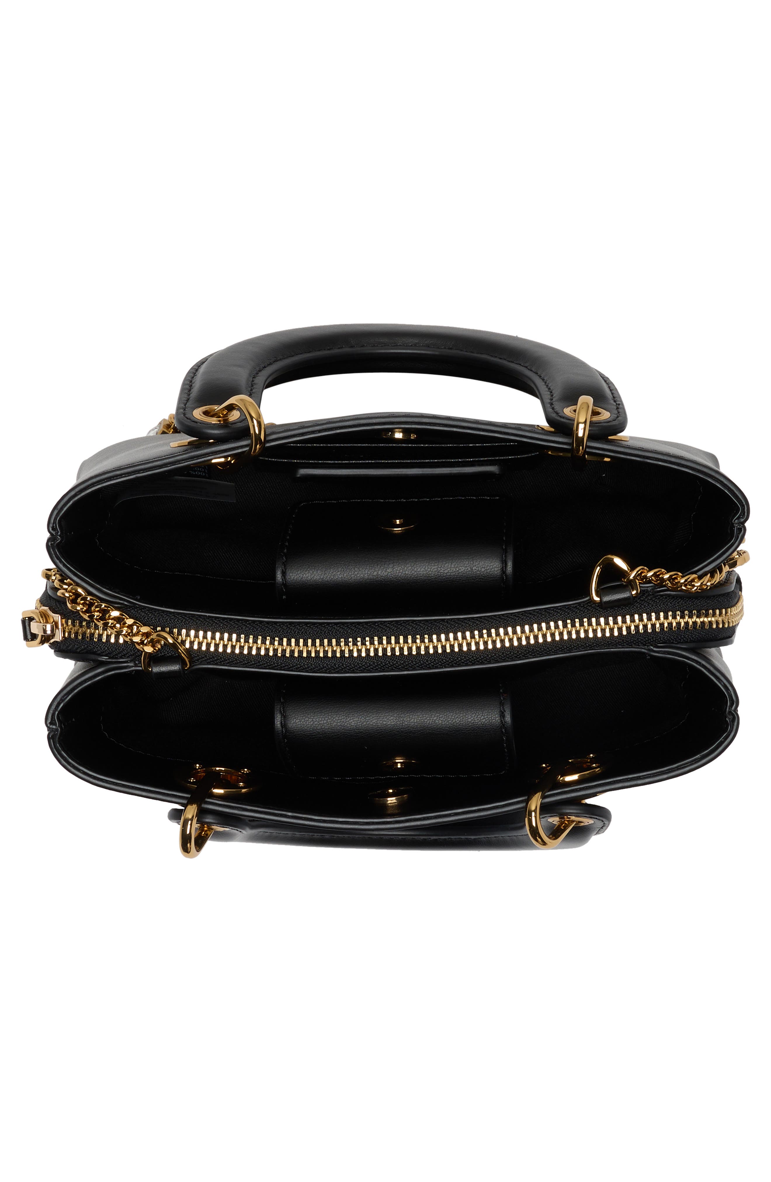 Benoite Shoulder Bag, Alternate, color, BLACK/ GOLD