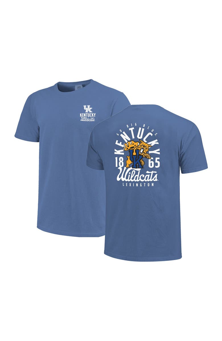 IMAGE ONE Men's Royal Kentucky Wildcats Comfort Colors Mascot Overlay T-Shirt, Main, color, 