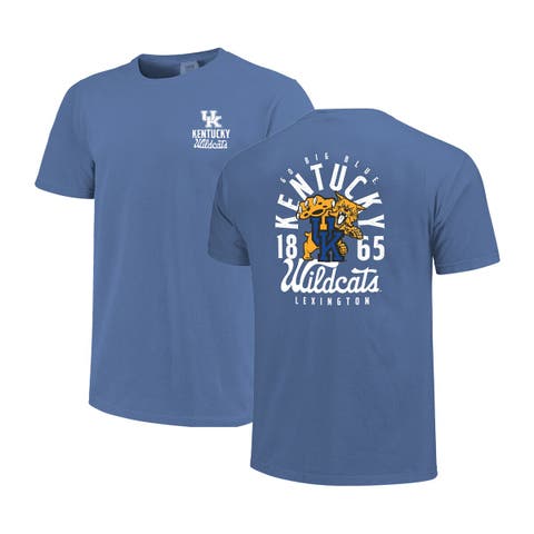 Men's Royal Kentucky Wildcats Comfort Colors Mascot Overlay T-Shirt