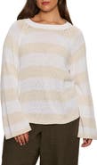 Sanctuary Stripe Cotton Blend Sweater