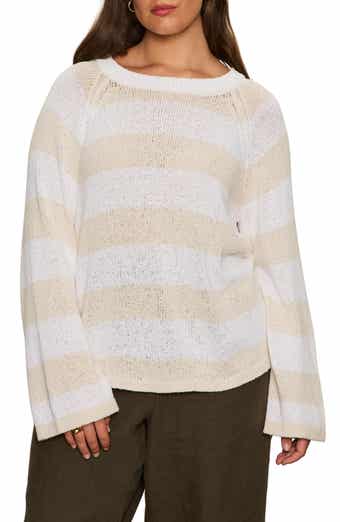 Stripe Cotton Blend Sweater