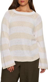 Sanctuary Stripe Cotton Blend Sweater