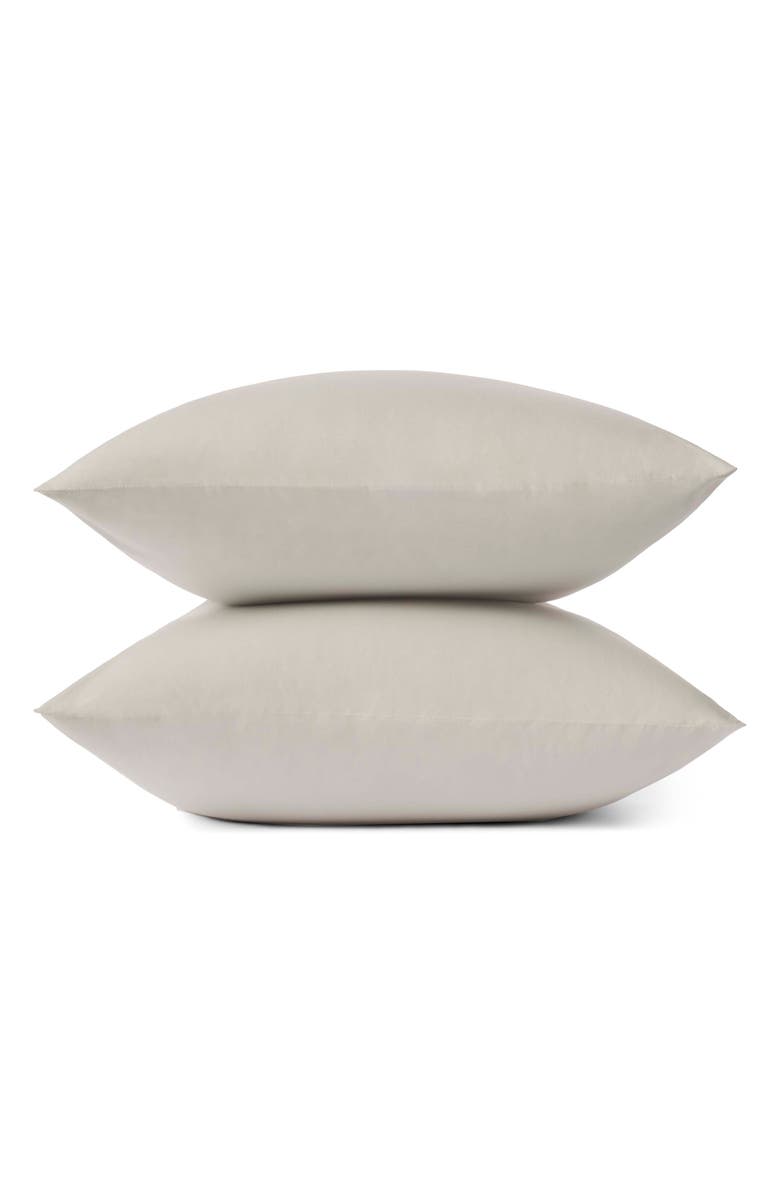 Coyuchi 300 Thread Count Organic Cotton Percale Sham, Main, color, Stone