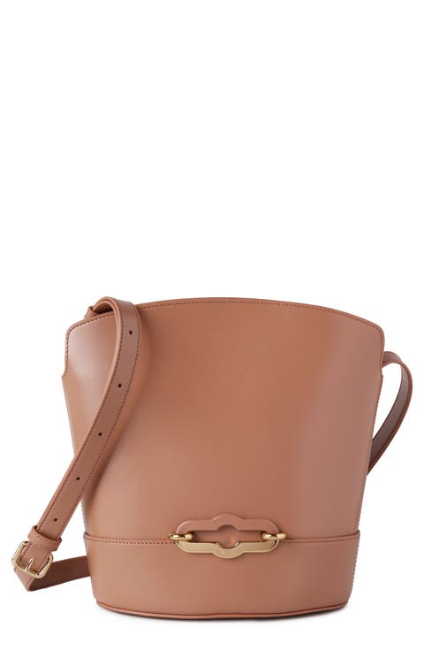 Pimlico Super Lux Calfskin Leather Bucket Bag