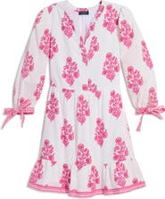 vineyard vines Tessa Floral Tie Sleeve Minidress