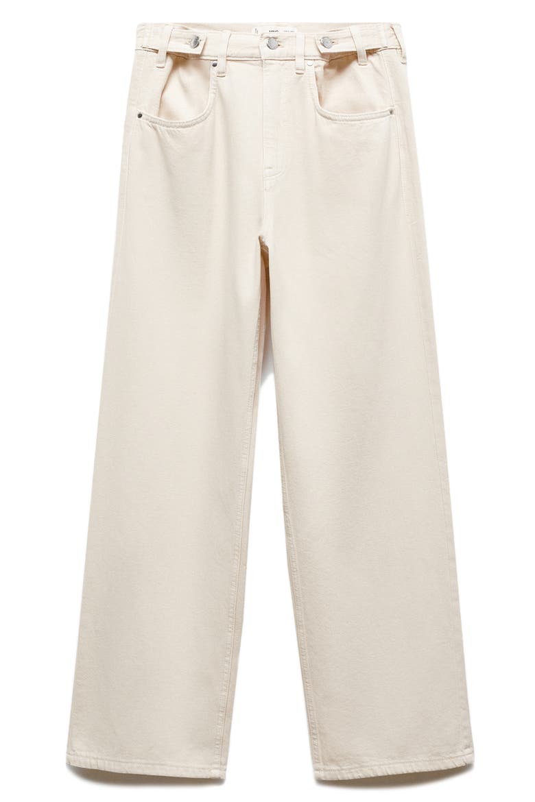 Cesca High Waist Wide Leg Jeans, Alternate, color, LIGHT BEIGE