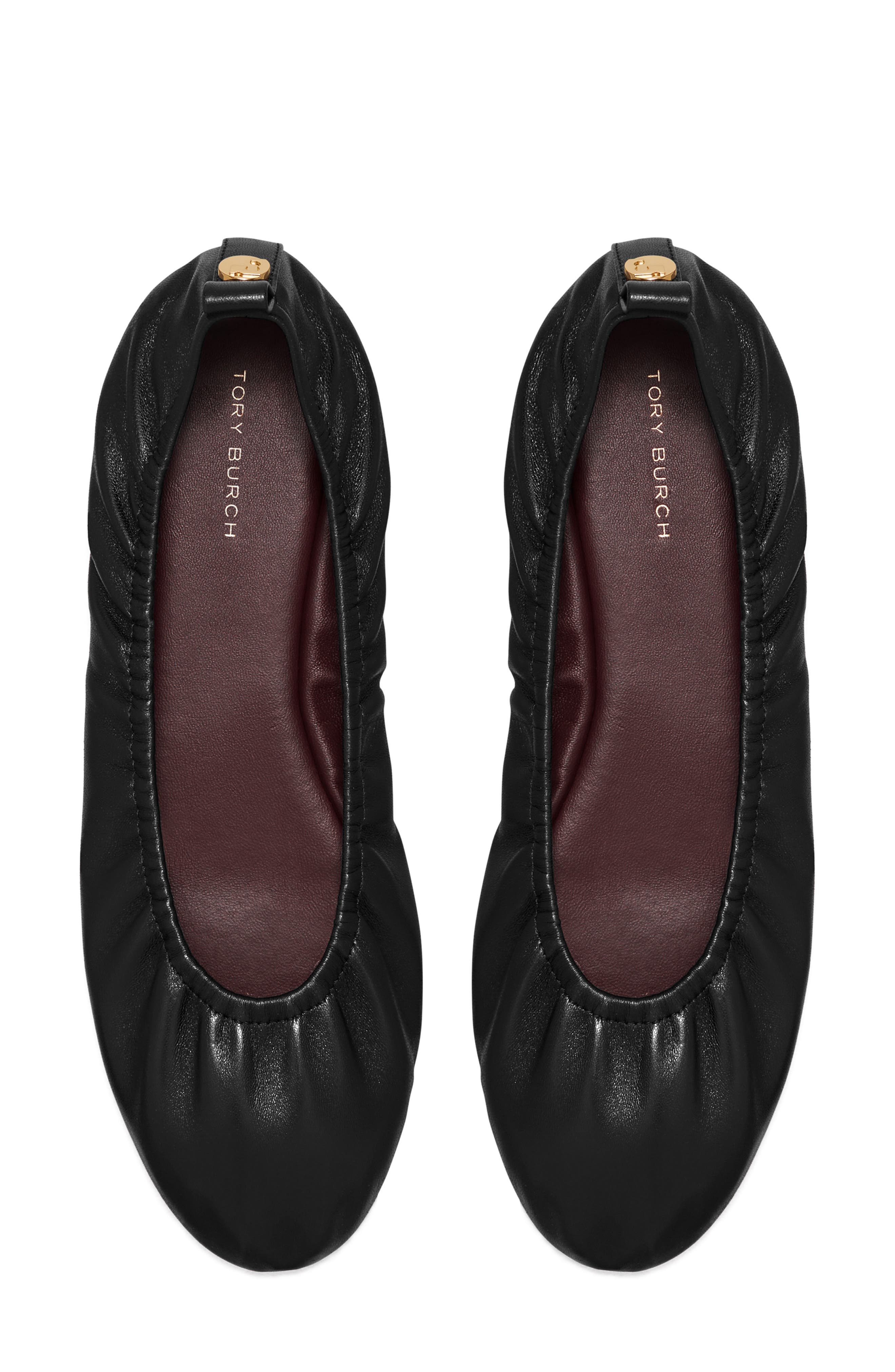 Tory Burch Eddie 2.0 Ballet Flat, Alternate, color, Perfect Black