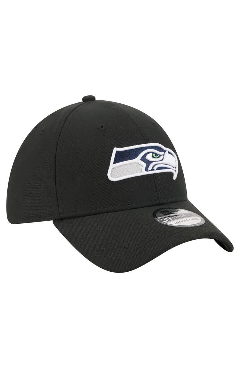 New Era Men's New Era  Black Seattle Seahawks Core Team 39THIRTY Flex Hat, Alternate, color, Black
