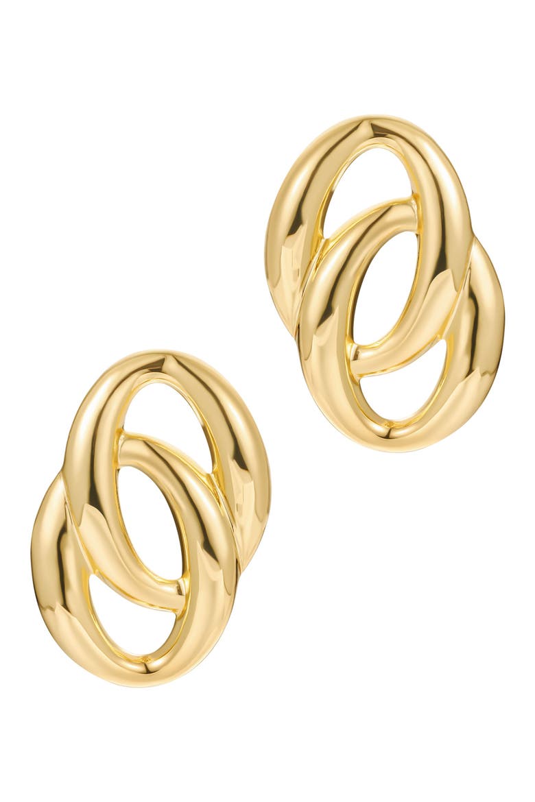 Mia Link Drop Earrings, Main, color, GOLD