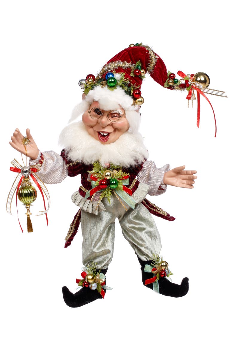 Ornament Elf, Medium, Main, color, Burgundy