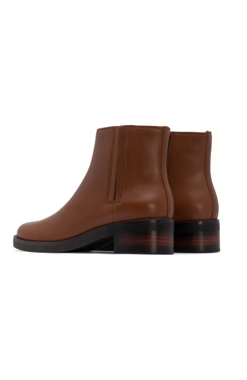 Abeo Traverse Ankle Bootie In Dark Tan - Regular