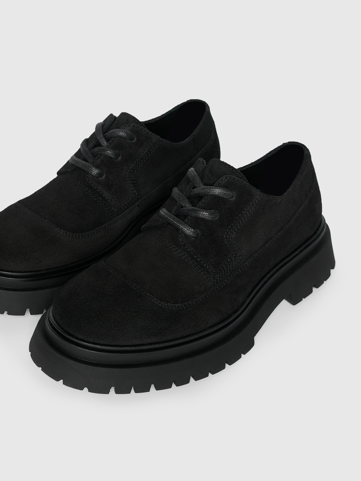 Rennes Suede Derby Shoe, Alternate, color, Black