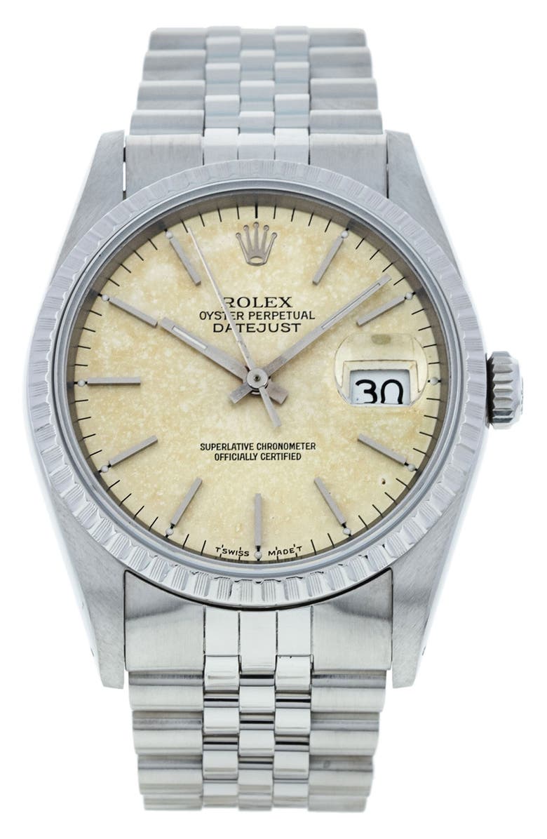 Watchfinder & Co. Rolex Preowned Datejust Bracelet Watch, 36mm, Main, color, 