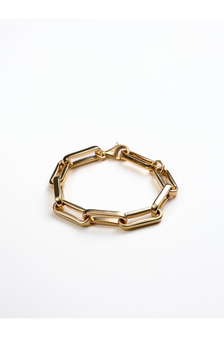 Connor Chunky Link Bracelet, Main, color, Recycled Gold Vermeil