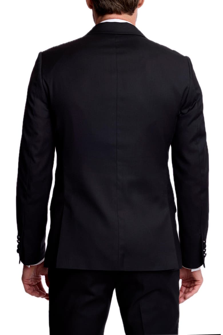 Kyle Peak Lapel Stretch Tuxedo Jacket, Alternate, color, NEW BLACK