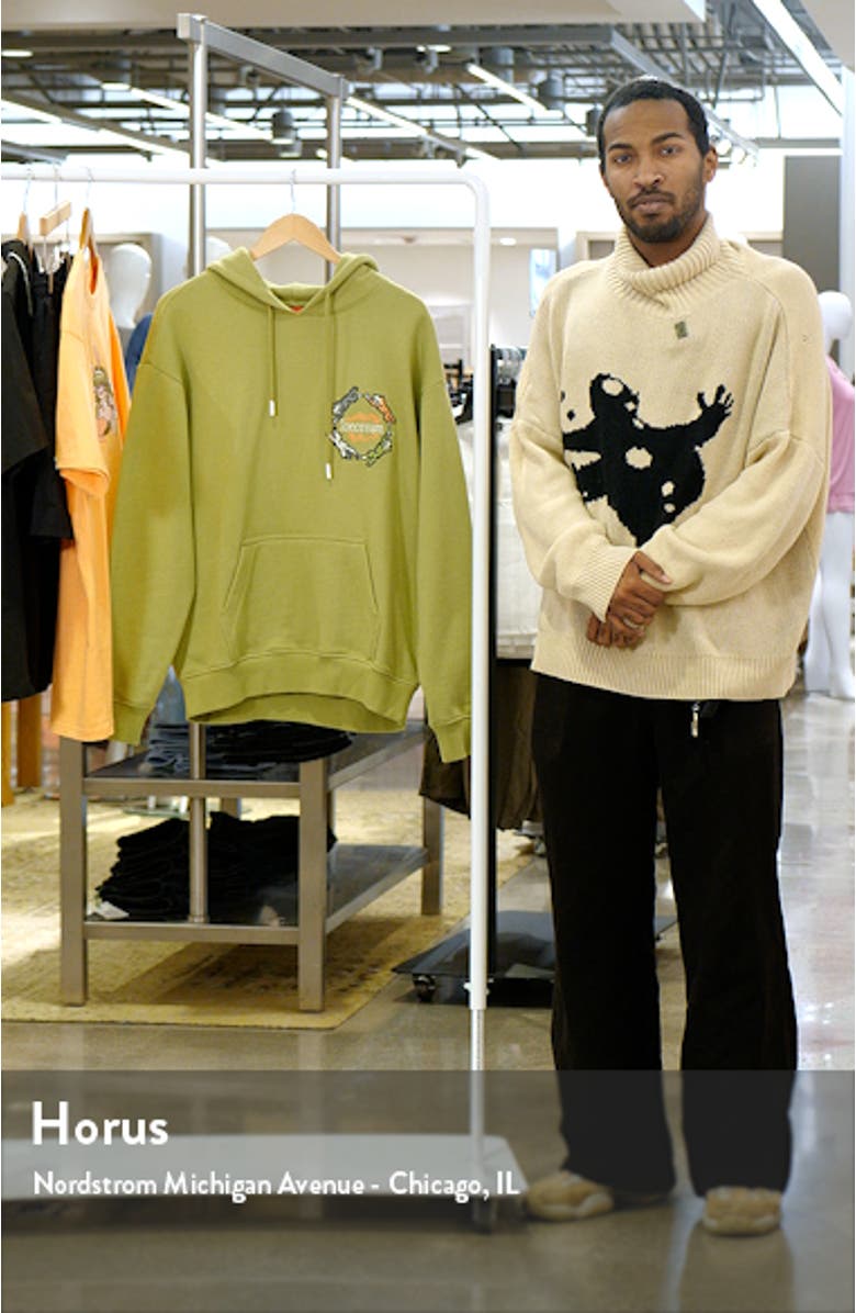 Embroidered Cotton Graphic Hoodie, sales video thumbnail