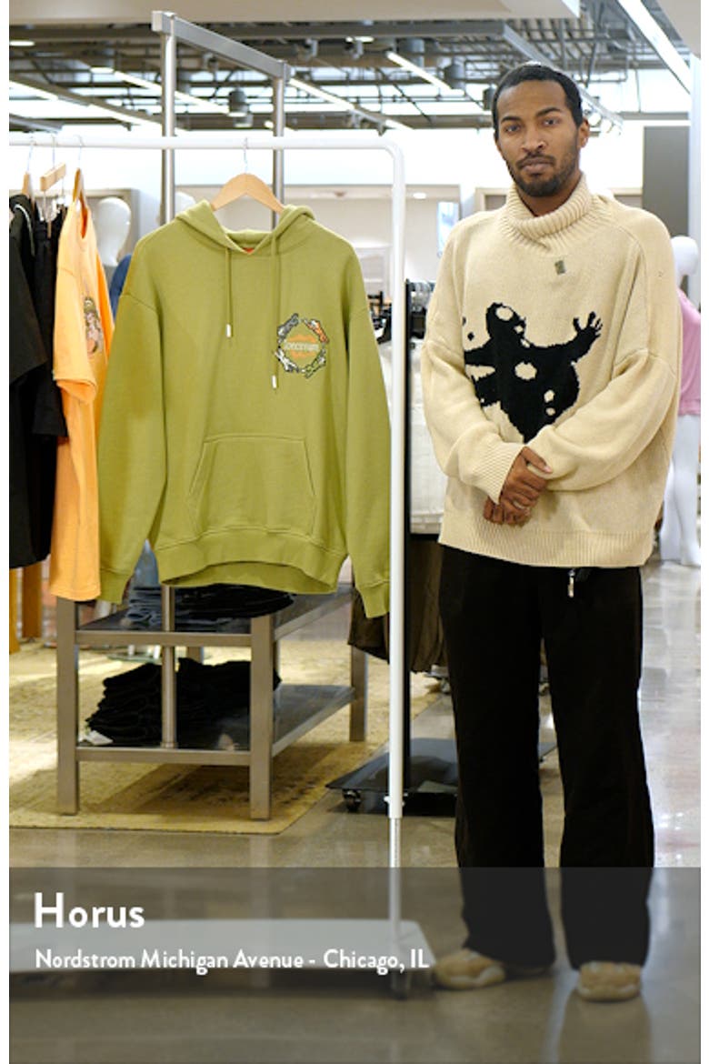 Embroidered Cotton Graphic Hoodie video