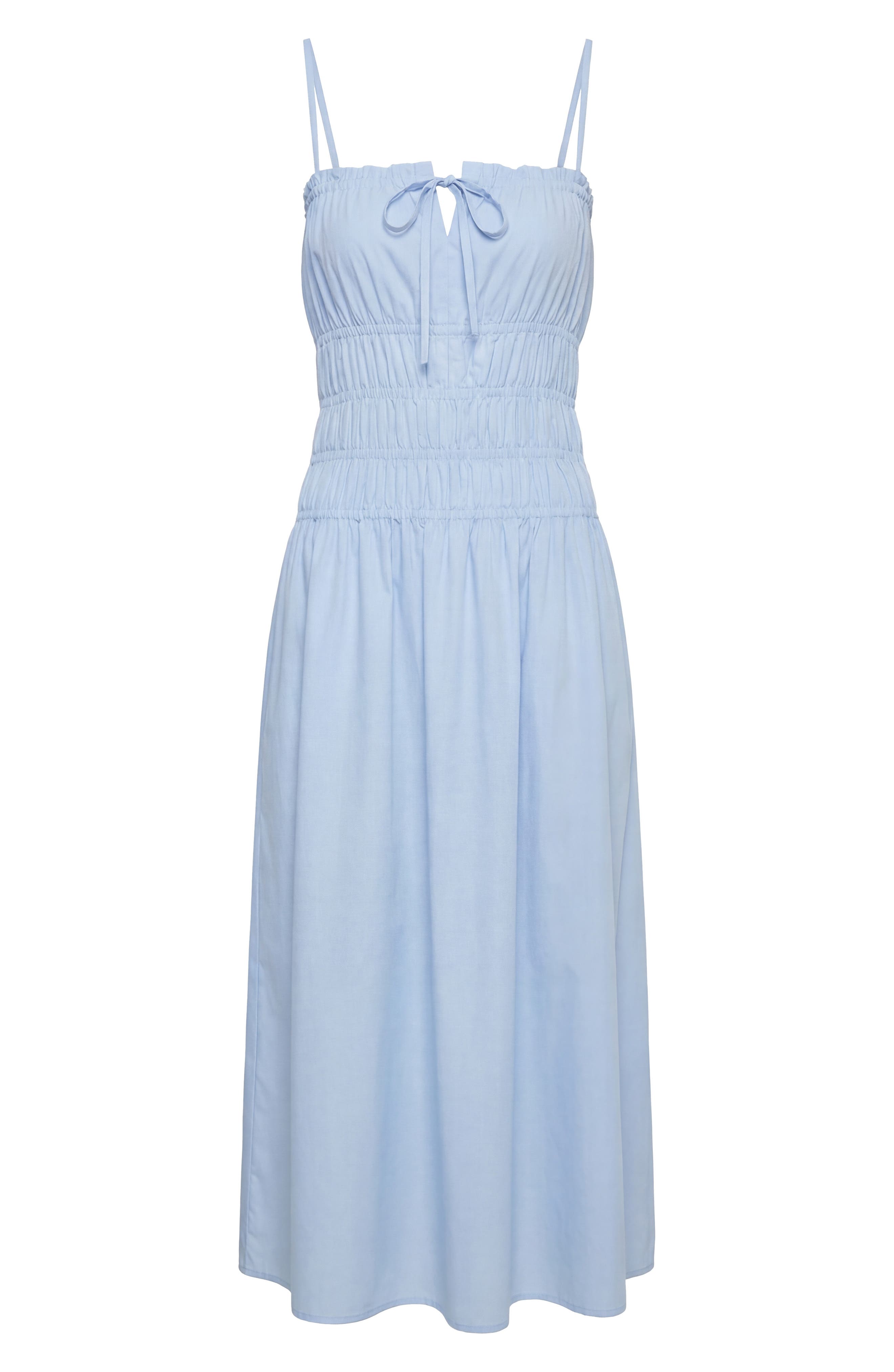 Smocked Midi Dress - image 2