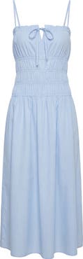Onia Smocked Midi Dress
